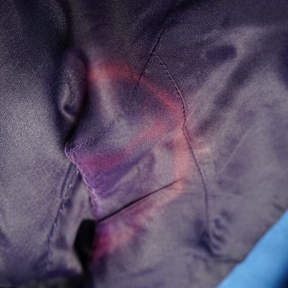 Vintage 1960s Blue Embroidered Wool Skirt Suit - Small - Picture 9 of 9